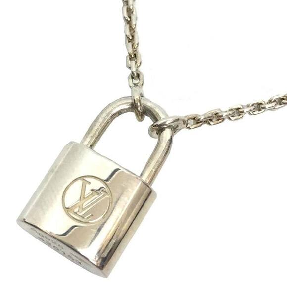 LOUIS VUITTON Silver Lockit Necklace - Picture 1 of 3